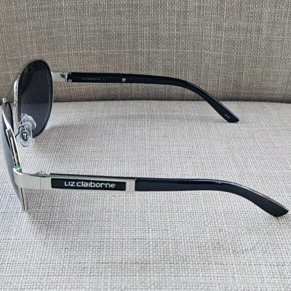 Liz Claiborne Women Sunglasses Silver Tone Frame Eyewear 61[]14 125 Sun Shades - Picture 12 of 12